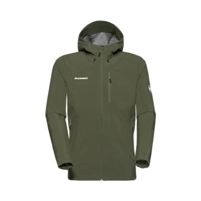 Abbildung von Mammut Outdoor SO Hooded Jacket Men Softshelljacke für Herren, Winddichte Wanderjacke, Funktionsjacke mit Kapuze, Softshell Multifunktionsjacke, Allwetterjacke, Atmungsaktiv Dark Marsh, XXL