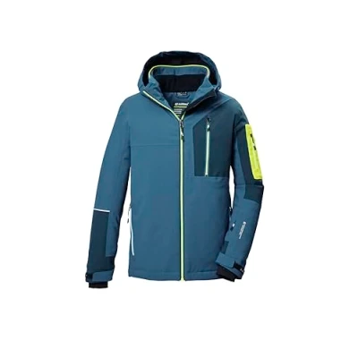 Abbildung von killtec Jungen Skijacke/Funktionsjacke mit Kapuze und Schneefang KSW 391 BYS SKI JCKT, ocean, 128, 42100 000