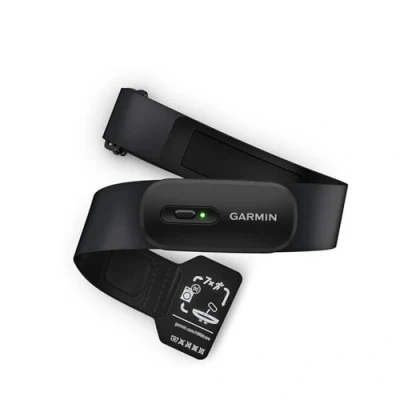 Abbildung von Garmin HRM 200 Herzfrequenz Brustgurt zur Messung präziser und HFV Daten, Batterielaufzeit von bis zu 1 Jahr, waschmaschinenfester Gurt, größenverstellbar, Größe XS S