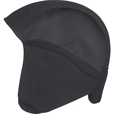 Abbildung von ABUS Winter Kit Smiley für Kinder Fahrradhelme Helmmütze mit Ohrenschützern den Kinderhelm schützt vor Kälte und Wind Schwarz, Größe M