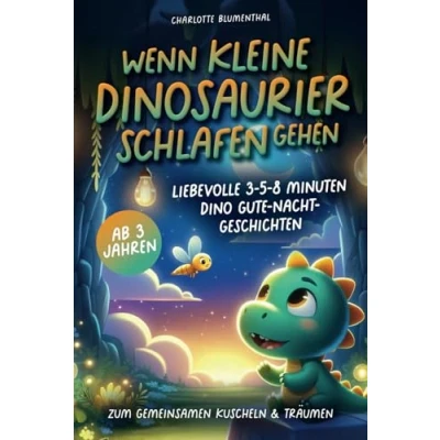 Abbildung von Wenn kleine Dinosaurier schlafen gehen: Liebevolle 3 5 8 Minuten Dino Gute Nacht Geschichten zum gemeinsamen Kuscheln &amp; Träumen ab Jahren