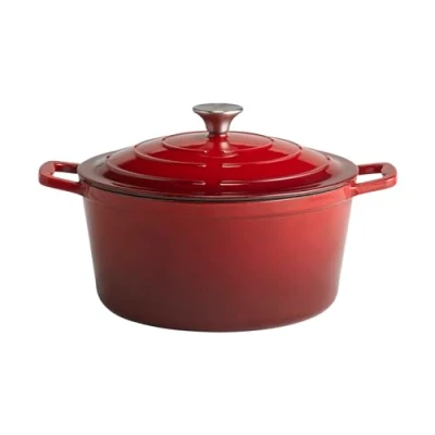 Abbildung von APS 88306 Kochtopf mit Deckel &quot;5 STARS&quot;, Schmortopf Gusseisen, induktionsgeeignet, ofenfest, inkl. Deckelhalter, Ø 28 cm, 6 Liter, anthrazit