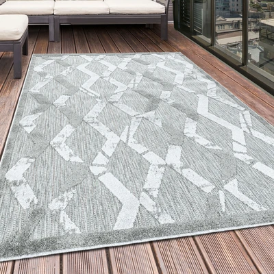 Abbildung von Ayyildiz Teppiche Teppich »BAHAMA 5158,AYYILDIZ TEPPICHE,BAHA«, rechteckig, 8 mm Höhe, Flachflor mit Hoch Tief Struktur, In und Outdoor geeignet