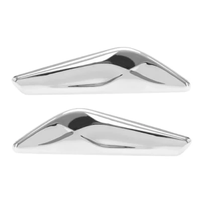Abbildung von YINETTECH 1 Paar Vordere Kotflügelverkleidung Chrom kompatibel mit BMW X3 F25 X4 F26 20132017 51117338570 51117338569 rechts und Links