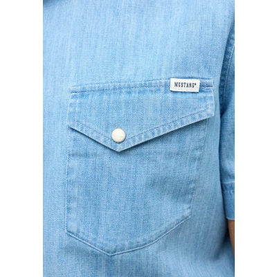 Abbildung von Mustang Style ELOY Hemd, Herren, Größe: XL, Blau