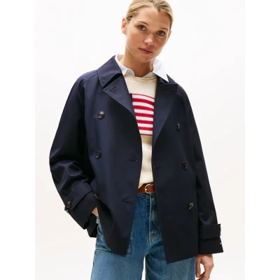 Abbildung von Tommy Hilfiger Short COAT Leichte Jacke, Damen, Größe: 46, Desert sky