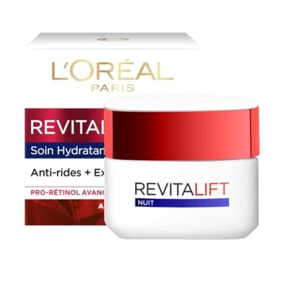 Abbildung von L&#039;Oréal Paris Revitalift Feuchtigkeitspflege für die Nacht, Anti Falten &amp; Extra Fermeté, Aging, 50 ml