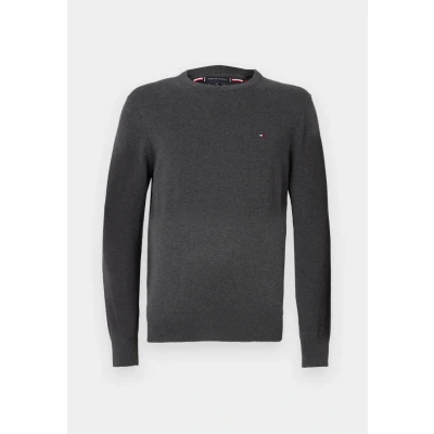 Abbildung von Tommy Hilfiger Essential CREW NECK Strickpullover Dark grey, Herren, Größe: XS, grey