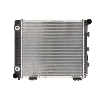 Abbildung von NRF 507676 Kühler, Motorkühlung Aluminium 410 366 42 mit Anbauteilen Kühlrippen gelötet MERCEDES BENZ: SL Convertible, 190, W124 Saloon