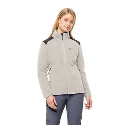Abbildung von Jack Wolfskin Kammweg PILE FZ W Fleecejacke, Damen, Größe: Medium, Dove