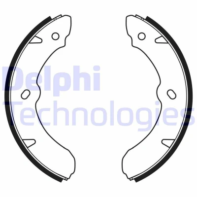 Abbildung von Bremsbackensatz DELPHI LS2177