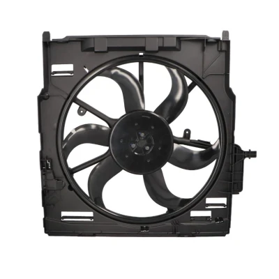 Abbildung von NRF 47587 Lüfter 510 12 400 mit Kühlerlüfterrahmen (Zarge), bürstenloser Motor Steuergerät BMW: X5