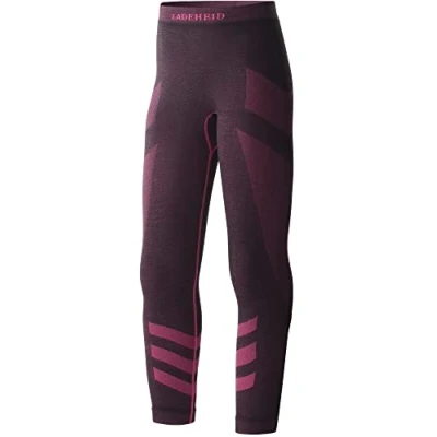 Abbildung von Ladeheid Thermounterwäsche Kinder Funktionsunterwäsche Thermoaktive Lange Unterhose Skiunterwäsche LAGI008 (Schwarz/Rosa, 134 140)