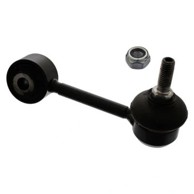 Abbildung von febi BILSTEIN 30736 Koppelstange Hinterachse links 105 M10 x 1,5 Plus mit selbstsichernder Mutter Stahl schwarz ROVER: 75, 75 Tourer