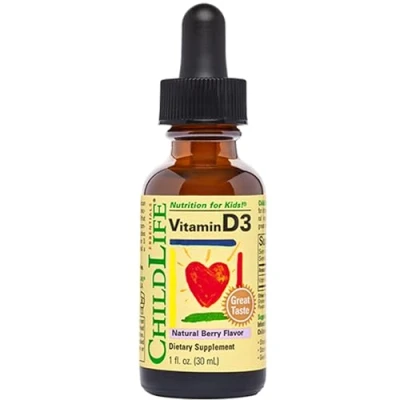 Abbildung von ChildLife Essentials, Liquid Vitamin D3, 30ml, 500IU D je Dosis, Geschmacksneutral, Glutenfrei, Sojafrei, GMO frei