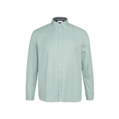 Abbildung von s.Oliver MIT Buttondownkragen Hemd, Herren, Größe: 4XL, Salbeigrün