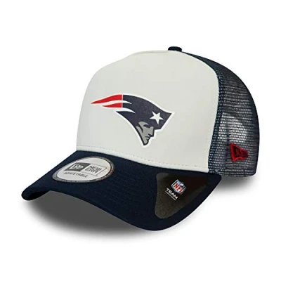 Abbildung von New Era England Patriots NFL Cap Trucker Kappe Verstellbar American Football Weiss One Size