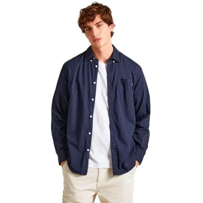 Abbildung von Pepe Jeans Prince Hemd, Herren, Größe: Large, Dulwich blue