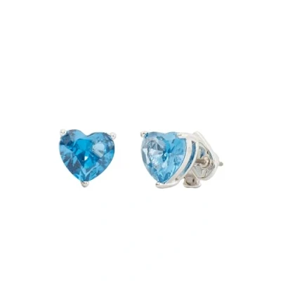 Abbildung von Kate Spade New York Ohrstecker in Herzform, blau