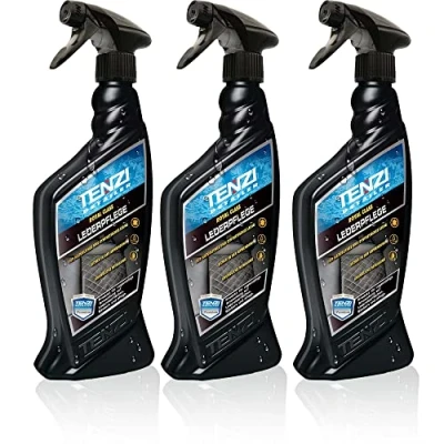 Abbildung von TENZI 3X Premium Lederpflege (600ml) Auto &amp; Motorrad antistatisch Effekt für stark verschmutzte Oberflächen, Lederpflege, Autopflege Innenraum, Kunstleder, Echtleder, Naturleder Interior Pflege