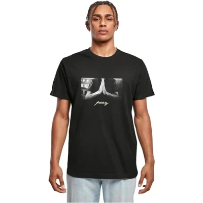 Abbildung von Mister Tee PRAY Tshirt print, Herren, Größe: XS, Black