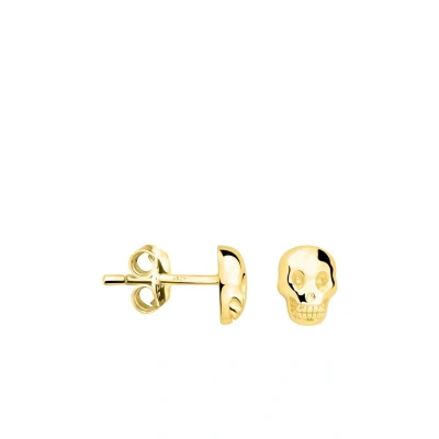 Abbildung von SOFIA MILANI Damen Ohrringe 925 Silber vergoldet/golden Totenkopf Ohrstecker E2803