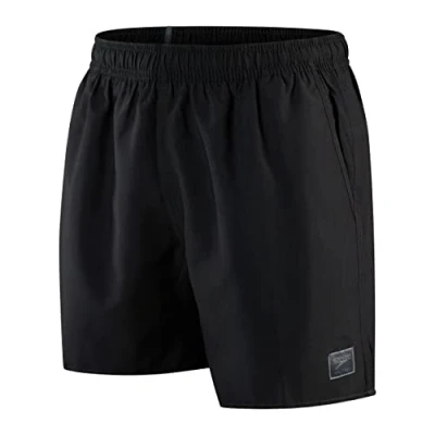 Abbildung von Speedo Herren Prime Leisure 16&quot; Aquashort, Schwarz, L