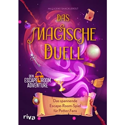 Abbildung von Das Magische Duell: spannende Escape Room Spiel für Potter Fans. Rätsel mit Türchen zum Aufschneiden. perfekte Geschenk alle Harry Ab 12 Jahren