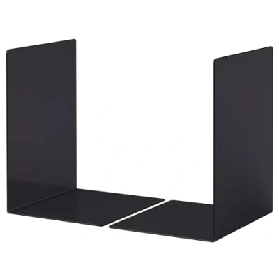 Abbildung von Durable 324410 Buchstütze L, Set mit 2 Stück, schwarz