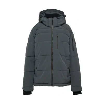 Abbildung von s.Oliver Abnehmbarer Kapuze Winterjacke, Herren, Größe: Small, Schiefergrau