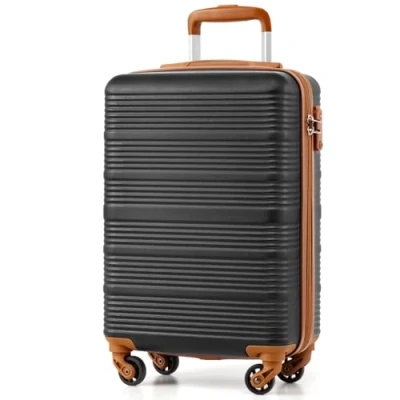 Abbildung von COOLIFE Handgepäck Koffer 55x35x20cm passend für Ryanair, Lufthansa, Eurowings und co. Trolley mit sanften Rollen praktischem TSA Schloss, Reisekoffer, Kabinenkoffer