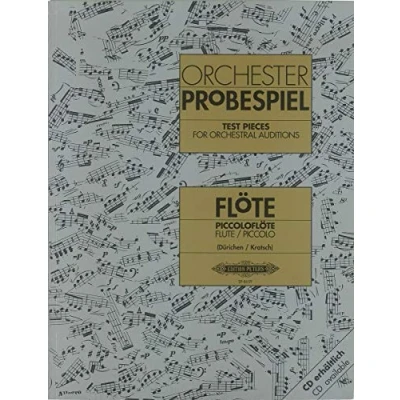 Abbildung von Orchesterprobespiel: Flöte / Piccoloflöte: Sammlung wichtiger Passagen aus der Opern und Konzertliteratur