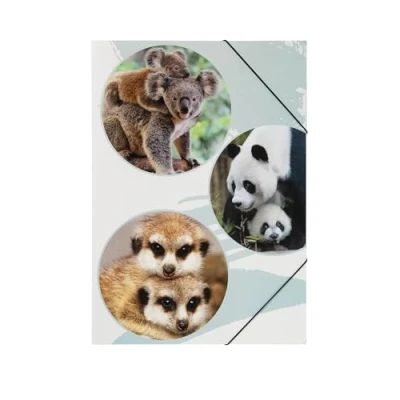 Abbildung von PAGNA 21718 15 Gummizugmappe A3 PP Cute 3 Einschlagklappen