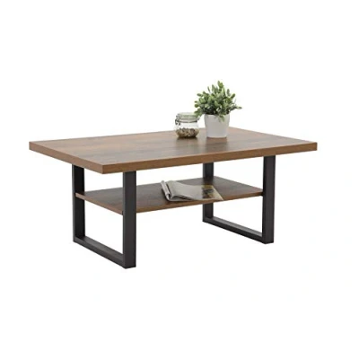 Abbildung von Hela Tische, Couchtisch Wohnzimmertisch Anton, Holzwerkstoff melaminbeschichtet, Oldwood, Metallgestell, 105 x 69 45cm