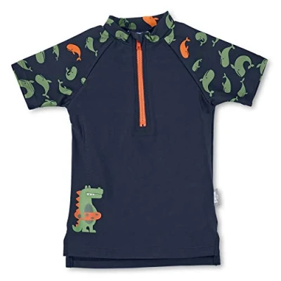 Abbildung von Sterntaler Baby Jungen Zwemshirt met korte mouwen walvis Rash Guard Shirt, Marine, 74/80 cm