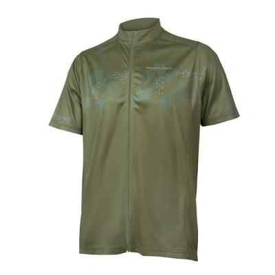 Abbildung von Endura Hummvee Ray II Kurzarm Jersey für Herren, Olivgrün, M