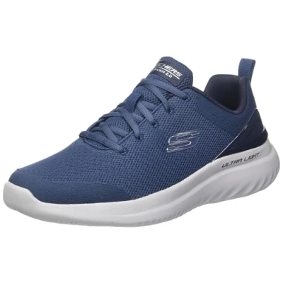 Abbildung von Skechers Herren Bounder 2.0 Nasher Sneaker, Marineblauer Netzbesatz, 47.5 EU