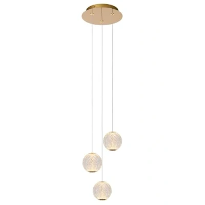 Abbildung von LUCIDE CINTRA Pendelleuchten Ø 25 cm LED Dim. 3x4,7W 2700K Transparent