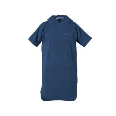 Abbildung von TOM TAILOR Junior Surf Poncho, 116 134cm, 100% Baumwolle/Frottier, UNI Blau (Dark Navy)