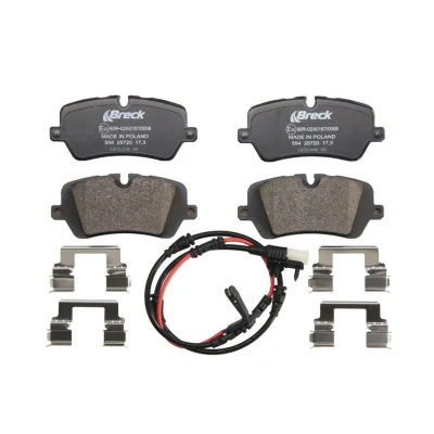 Abbildung von BRECK 25720 00 554 Bremsbelagsatz Keramik für Verschleißwarnanzeiger vorbereitet mit Zubehör LAND ROVER: Range Rover Sport, 4