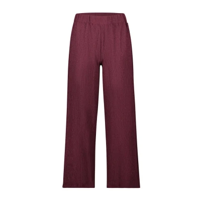 Abbildung von Cartoon Stoffhose, Damen, Größe: 34, Dark aubergine