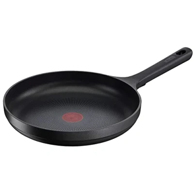 Abbildung von Tefal G61206 Trattoria Pro Bratpfanne 28 cm Aluguss unbedenkliche Antihaftversiegelung Thermo Signal Temperaturanzeiger für alle Herdarten geeignet induktionsgeeignet Schwarz