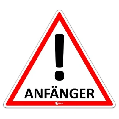Abbildung von iSecur Fahrzeug Aufkleber Anfänger! I 10 x 8,7 cm Vorsicht Achtung Fahranfänger für Kfz Auto LKW wetterfest hin_094