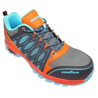 Abbildung von Goodyear GYSHU1583 S1P SRA HRO Metallfreie Arbeitssicherheitstrainer für Männer, orange/blau, 45 EU