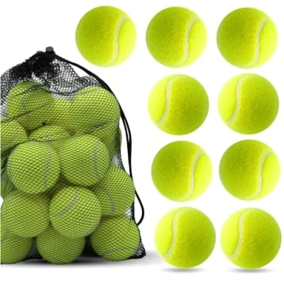 Abbildung von 9er Wettkampf Tennisbälle Trainingsbälle inkl. Mesh Tragetasche Tennis Ball für Sport &amp; Kinder Hunde Waschmaschine