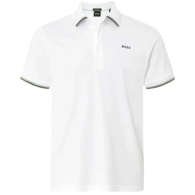 Abbildung von BOSS Paddy Heritage Poloshirt, Herren, Größe: Medium, White