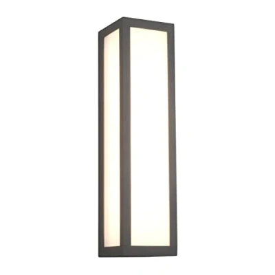 Abbildung von Trio Leuchten LED Außen Wandleuchte Fuerte 226260142, Aluminium Druckguss Anthrazit, Schirm Acryl opal weiß, inklusiv 10.5 Watt