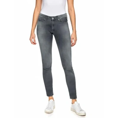 Abbildung von Replay Damen Jeans New Luz Skinny Fit mit Power Stretch, Dark Grey 097 (Grau), 25W / 30L