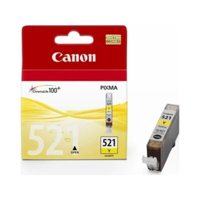 Abbildung von Canon Originaltinte CLI 521 Y, Größe Standard, Gelb, Recyclebare Verpackung