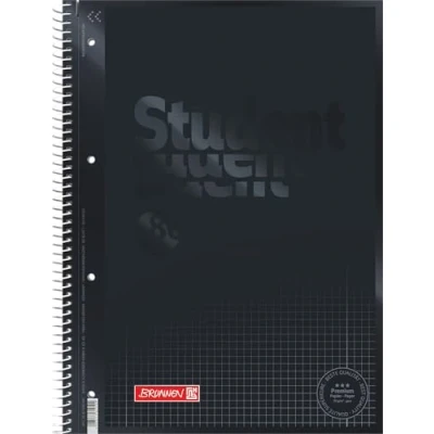 Abbildung von Brunnen 1067928192 Notizblock / Collegeblock Student Colour Code (A4 kariert, Lineatur 28, 90 g/m², 80 Blatt) silber